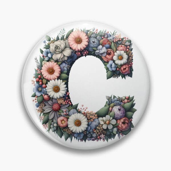 Item preview, Letter “C” containing flowers designed and sold by yeekazar.