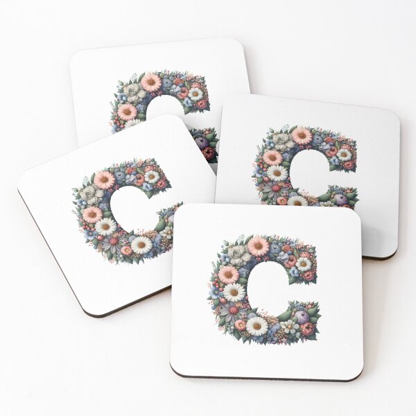 Item preview, Letter “C” containing flowers designed and sold by yeekazar.