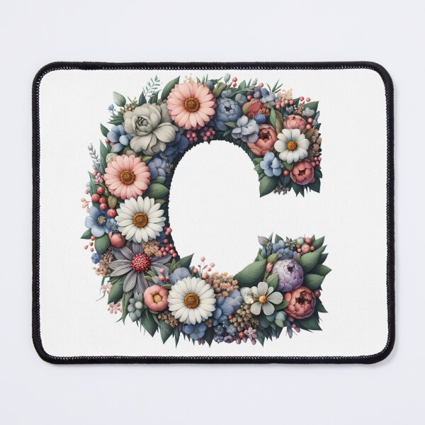 Item preview, Letter “C” containing flowers designed and sold by yeekazar.