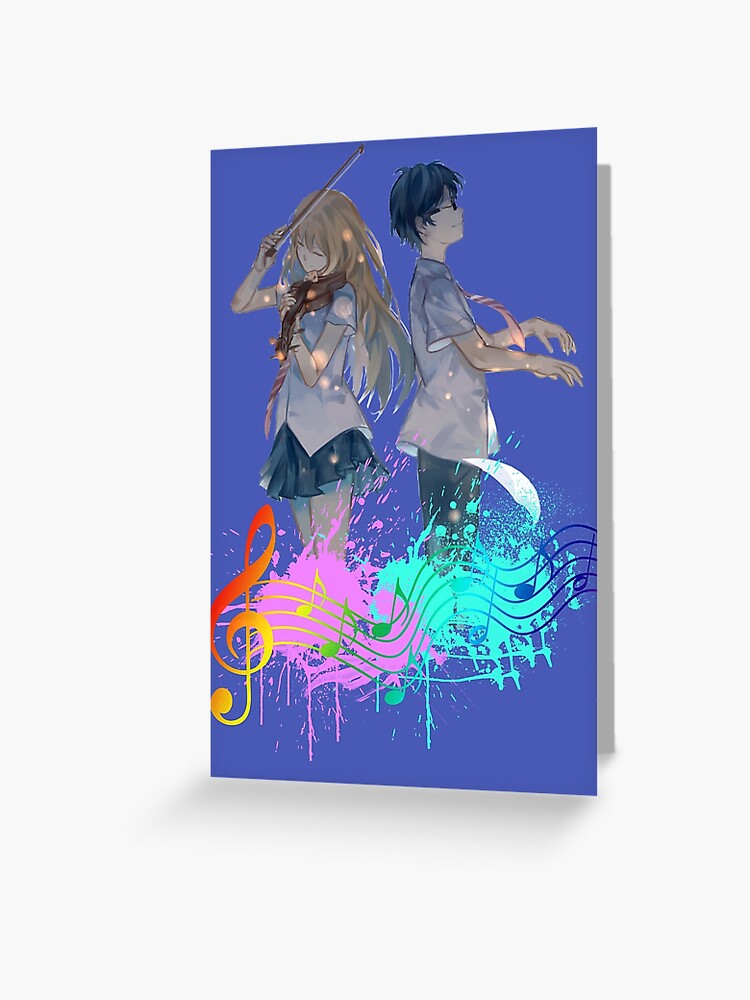 Shigatsu wa kimi no uso Postcard for Sale by xAurom