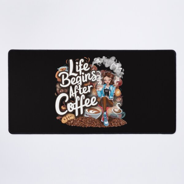 Item preview,  Life Begins After Coffee, Girl Edition , Coffee Life Start   , funny idea  designed and sold by masteryStore.