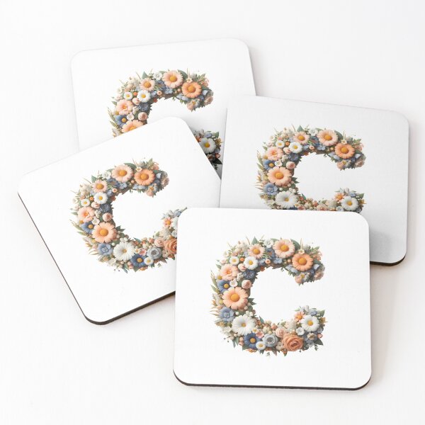 Item preview, Letter “C” containing flowers designed and sold by yeekazar.