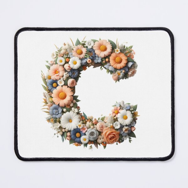 Item preview, Letter “C” containing flowers designed and sold by yeekazar.