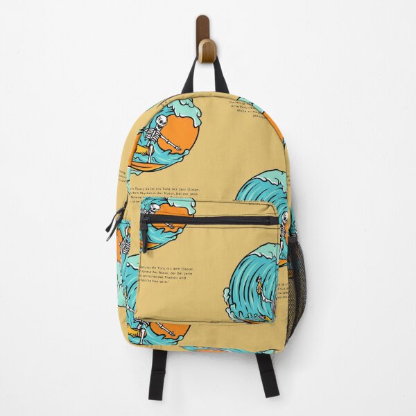 Item preview, Surfen ist nicht nur ein Sport | Skull Surfing Illustration | Yellow Background designed and sold by RM-Journey.
