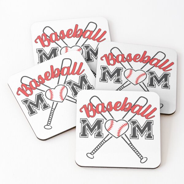 Item preview, Baseball Mom Quote with Heart and Crossed Bats designed and sold by KnockingLouder.