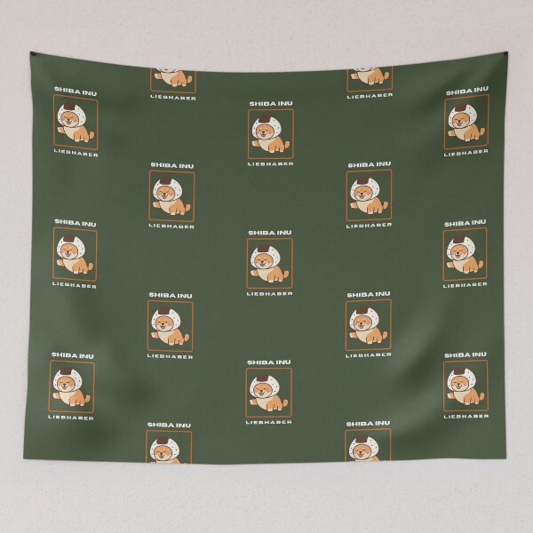Item preview, Shiba Inu Liebhaber | Green Background designed and sold by RM-Journey.