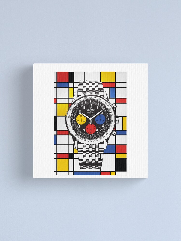 "Breitling Mondrian" Canvas Print for Sale by NiceDesigning Redbubble