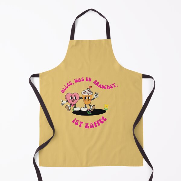 Item preview, Alles, was du brauchst, ist Kaffee | Cute Illustration | Yellow Background designed and sold by RM-Journey.
