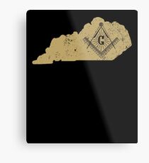 The Freemason Kentucky Shirt With Masonic Symbol Metal Print