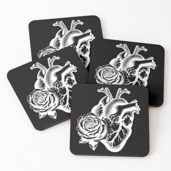Item preview, Anatomical Heart With Rose Tattoo Style designed and sold by giovanni monasta.