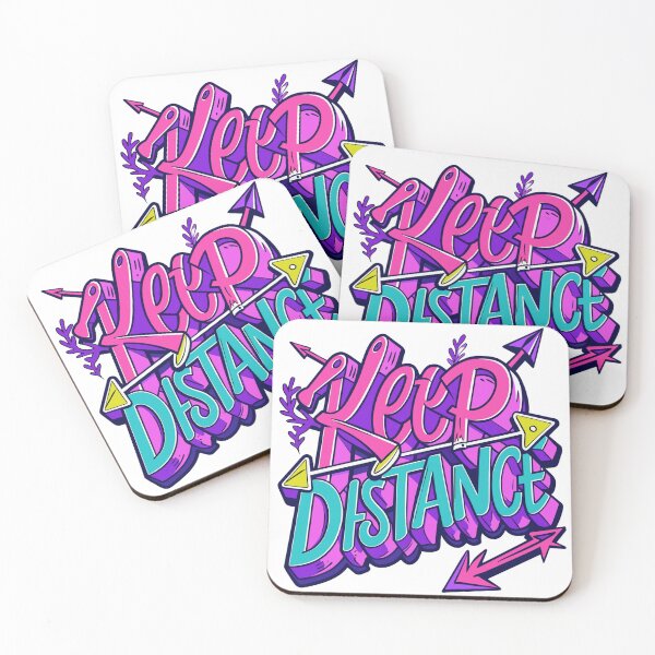 Item preview, Keep Your Distance - Minimalist Social Distancing Design designed and sold by Colorful-Garden.