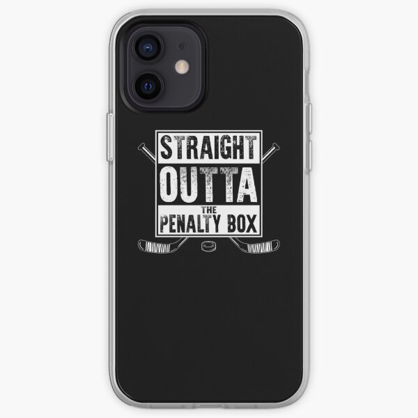tout droit sorti de la surface de réparation | chemise de hockey sur glace | cadeaux de hockey sur glace | vêtements de hockey | gardien de but de hockey | entraîneur de hockey | maman de hockey | papa de hockey | le hockey c'est la vie Coque souple iPhone