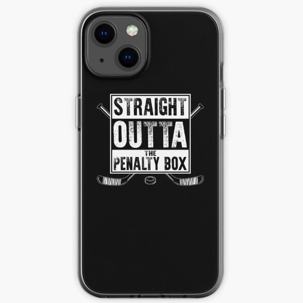 tout droit sorti de la surface de réparation | chemise de hockey sur glace | cadeaux de hockey sur glace | vêtements de hockey | gardien de but de hockey | entraîneur de hockey | maman de hockey | papa de hockey | le hockey c'est la vie Coque souple iPhone