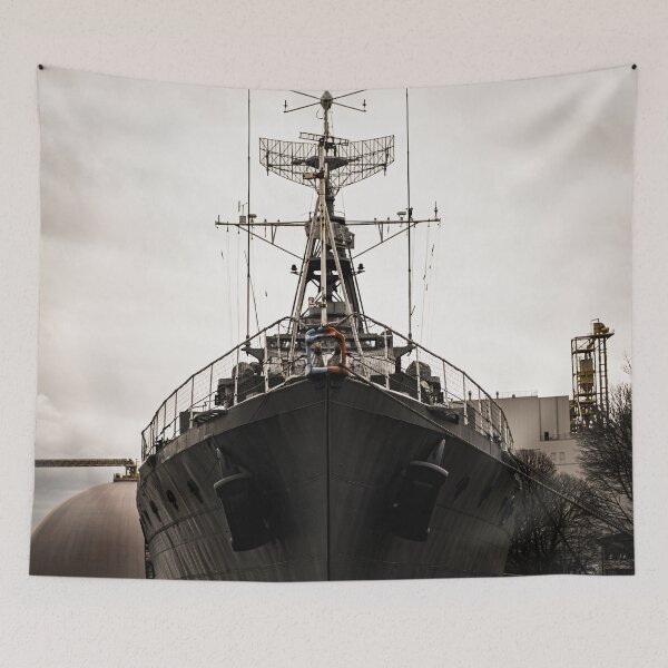 Item preview, Bow On HMCS Haida Rainy day designed and sold by SRosuphotos.