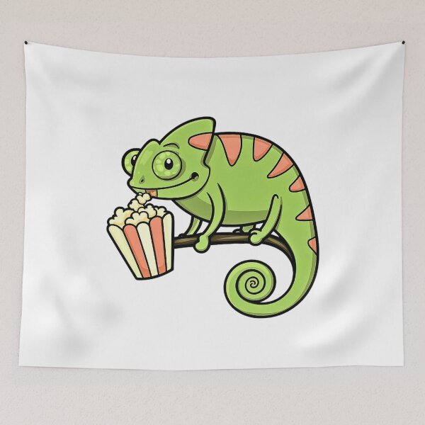 Item preview, chameleon popcorn lover designed and sold by jinmommyonline.