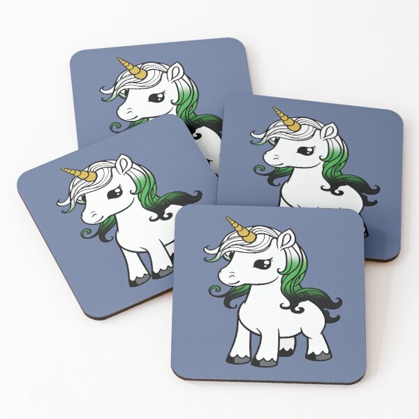Item preview, Cute Neutrois Pride Flag Unicorn, Subtle Kawaii Neutrois Unicorn Design designed and sold by Travelslightly.