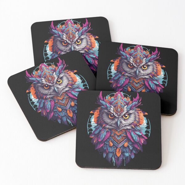 Item preview, Owl Spiritual Mandala Animal Dream Catcher Design designed and sold by LuminOrb.