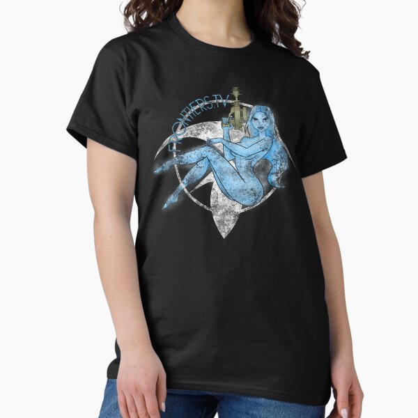 JIL'S HOLOGRAM LOGO — FRONTIERS.TV (DISTRESSED) Classic T-Shirt