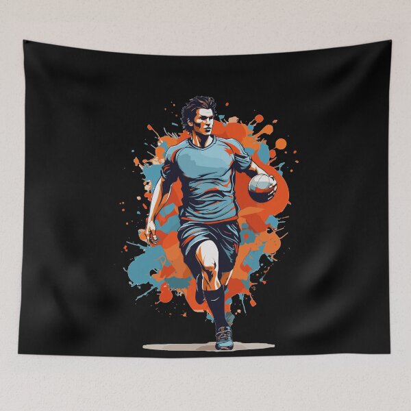 Item preview, Handball Player Streetwear Iconic Style Design designed and sold by LuminOrb.