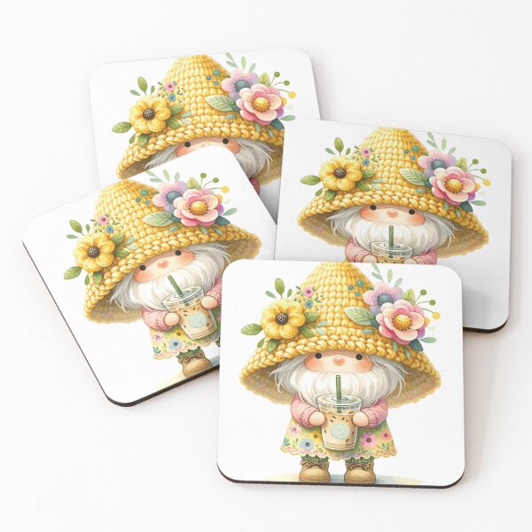 Item preview, Cute Yellow Spring Gnome designed and sold by Magnuna.