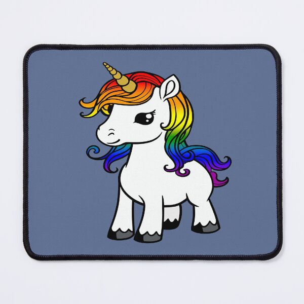 Item preview, Cute LGBTQIA Pride Flag Unicorn, Subtle Kawaii Rainbow Unicorn Design designed and sold by Travelslightly.