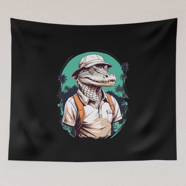 Item preview, Golfer crocodile golfer design streetwear designed and sold by LuminOrb.