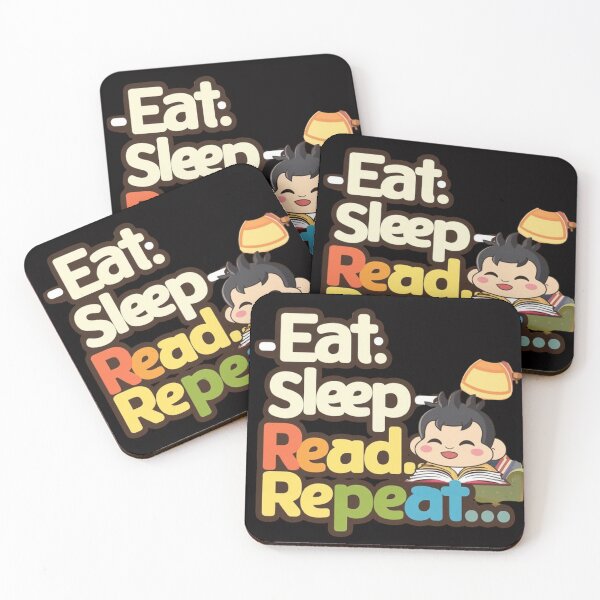 Item preview,  eat. sleep. read. repeat , Reading Routine,funny idea  designed and sold by masteryStore.