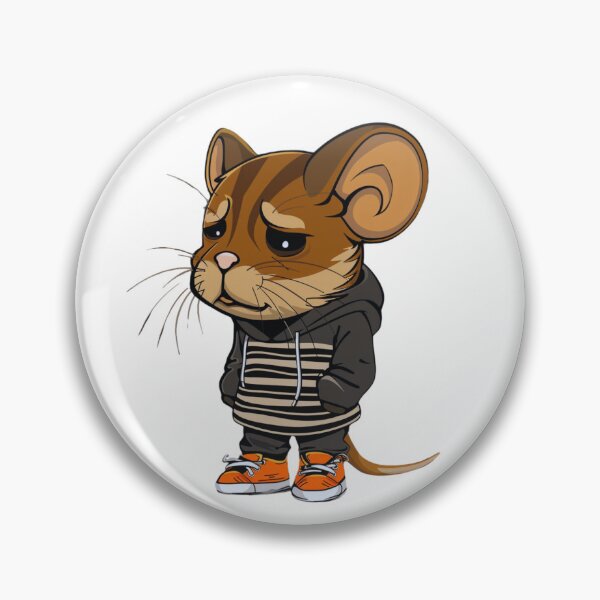 Item preview, Sad hamster cartoon  designed and sold by VibeStyleShop.