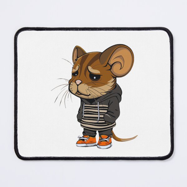 Item preview, Sad hamster cartoon designed and sold by VibeStyleShop.