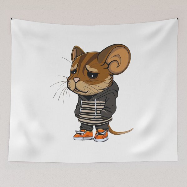 Item preview, Sad hamster cartoon  designed and sold by VibeStyleShop.