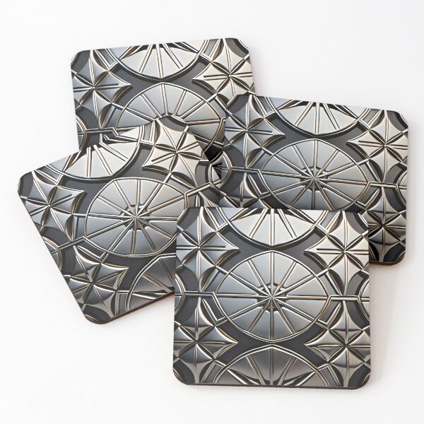 Item preview, Silver art deco design 066 designed and sold by fleesphotos.