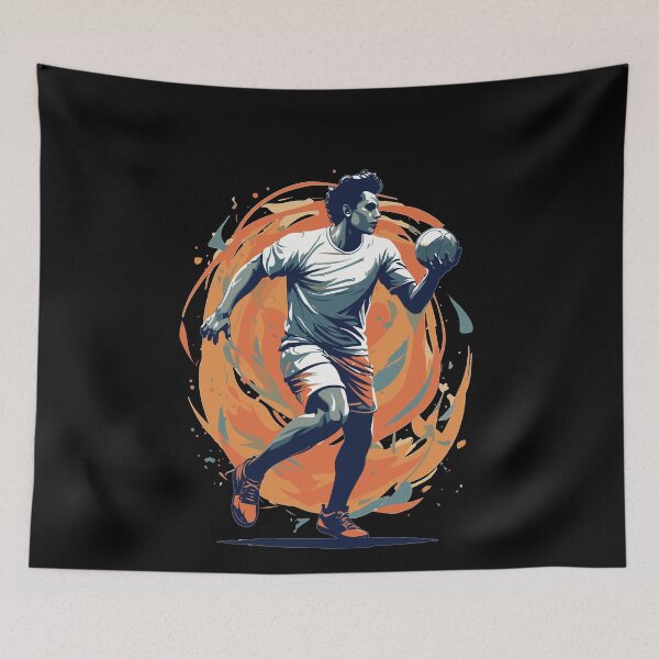 Item preview, Handball Player Streetwear Iconic Style designed and sold by LuminOrb.