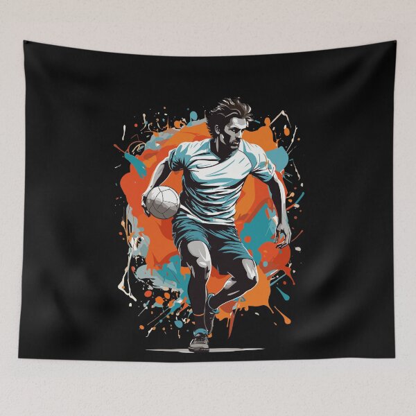 Item preview, Handball Player Streetwear Iconic Style designed and sold by LuminOrb.