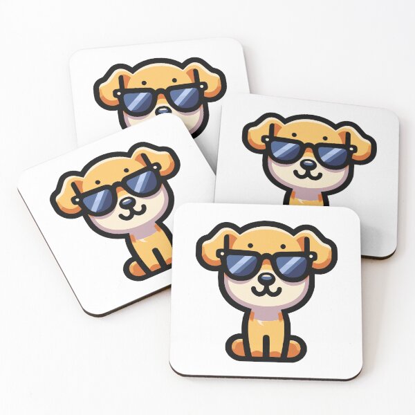 Item preview, Kawaii Dog Wearing Sunglasses designed and sold by PeelZinc.