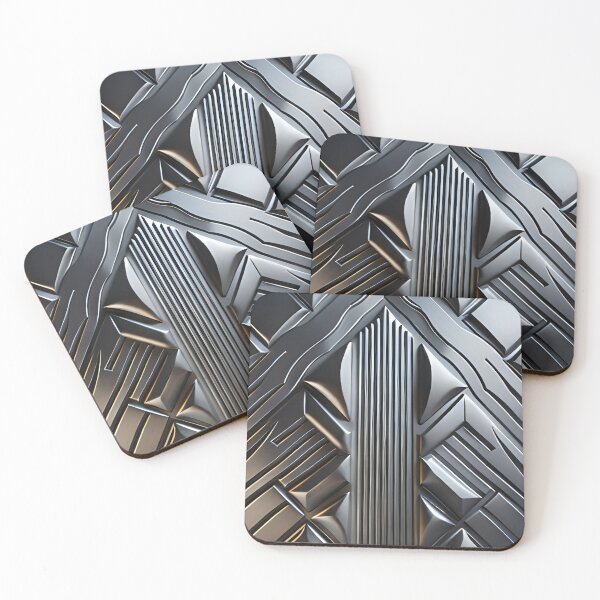 Item preview, Silver art deco design 067 designed and sold by fleesphotos.