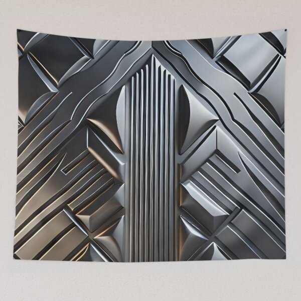 Item preview, Silver art deco design 067 designed and sold by fleesphotos.