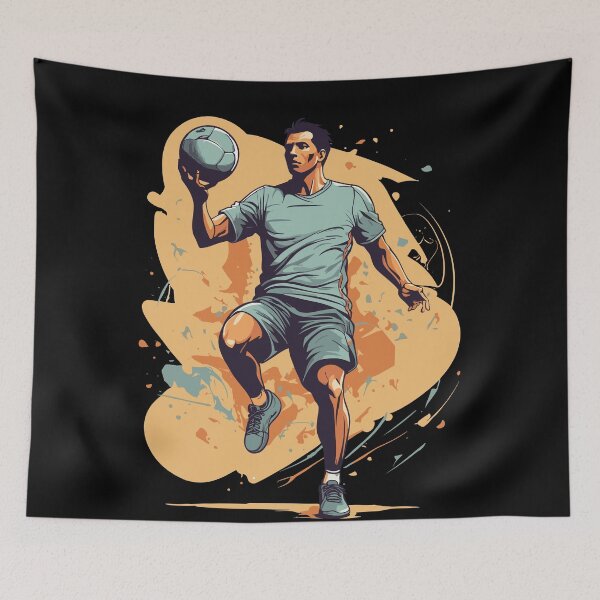 Item preview, Handball Player Streetwear Iconic Style designed and sold by LuminOrb.