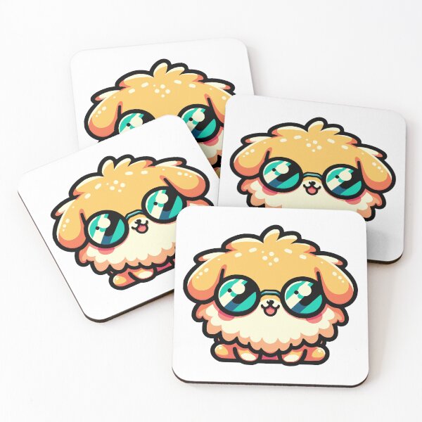 Item preview, Kawaii Dog Wearing Sunglasses designed and sold by PeelZinc.