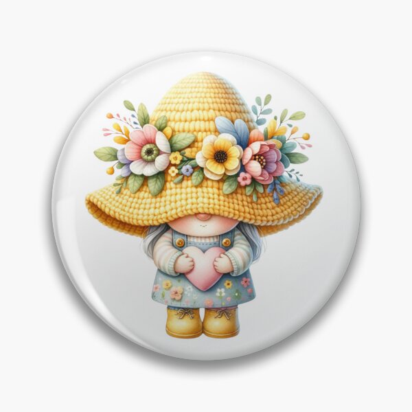 Item preview, Cute Yellow Spring Gnome designed and sold by Magnuna.
