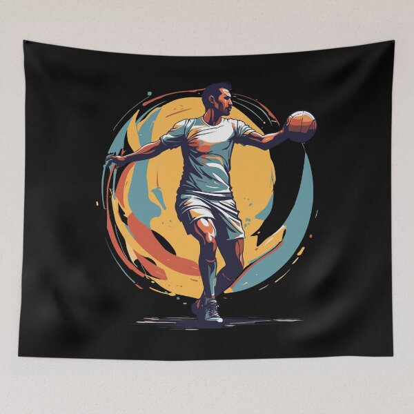Item preview, Handball Player Streetwear Iconic Style designed and sold by LuminOrb.