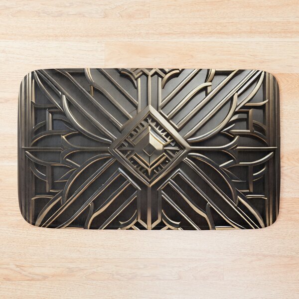 Item preview, SIlver Art Deco Design 068 designed and sold by fleesphotos.