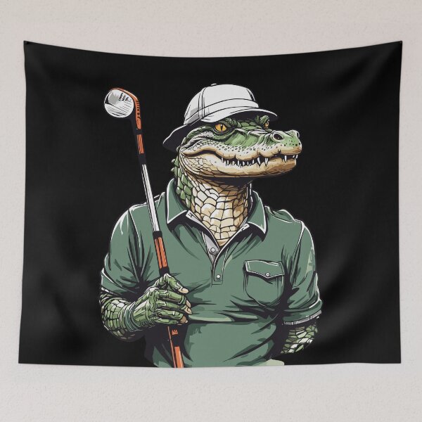 Item preview, Crocodile Golfer Design Aesthetic Streetwear designed and sold by LuminOrb.