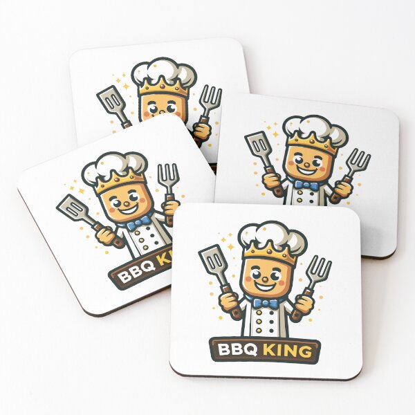Item preview, BBQ King Illustration designed and sold by 89BLACK.