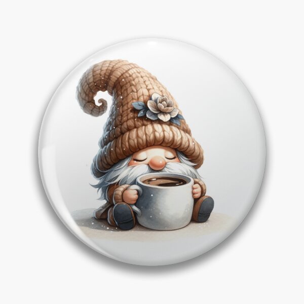 Item preview, Cute Coffee Lover Gnome designed and sold by Magnuna.
