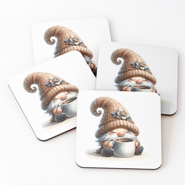 Item preview, Cute Coffee Lover Gnome designed and sold by Magnuna.