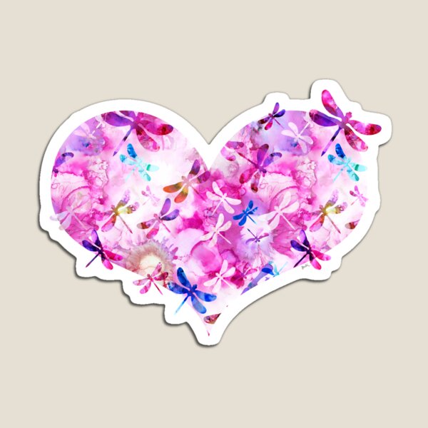 Pink and Blue - Dragonfly Lullaby Magnet