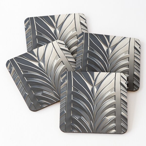 Item preview, Silver art deco design 069 designed and sold by fleesphotos.