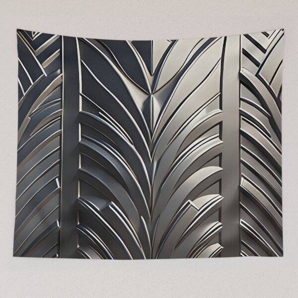 Item preview, Silver art deco design 069 designed and sold by fleesphotos.