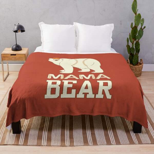Item preview, Mama Bear, Cream Bear, Baseball Mom designed and sold by KnockingLouder.