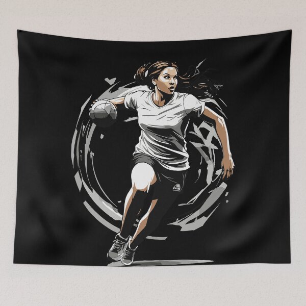 Item preview, Handball player streetwear iconic style designed and sold by LuminOrb.